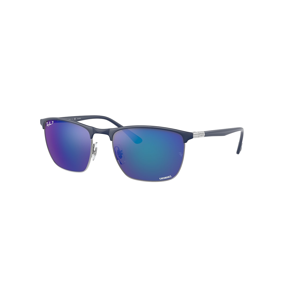 RB3686 CHROMANCE Sunglasses in Blue On Gunmetal and Blue - RB3686 