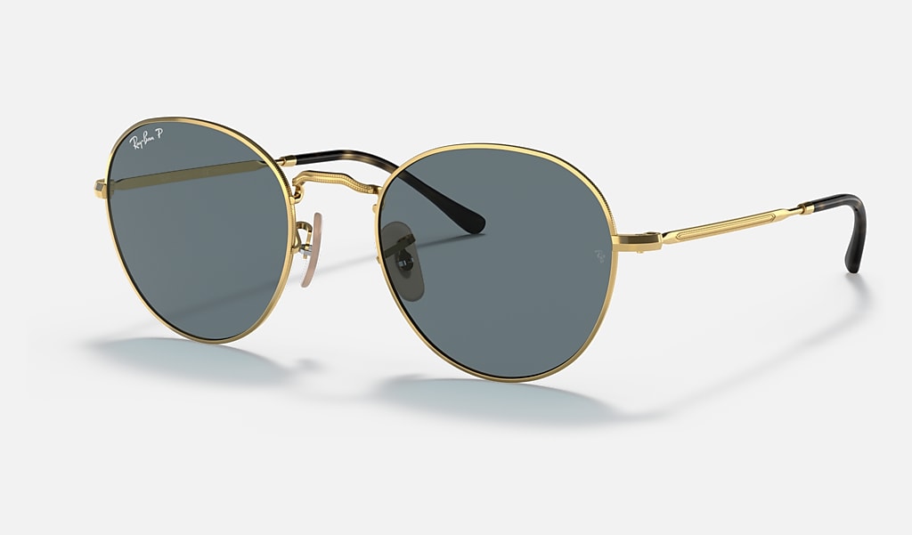 David Sunglasses in Gold and Blue | Ray-Ban®