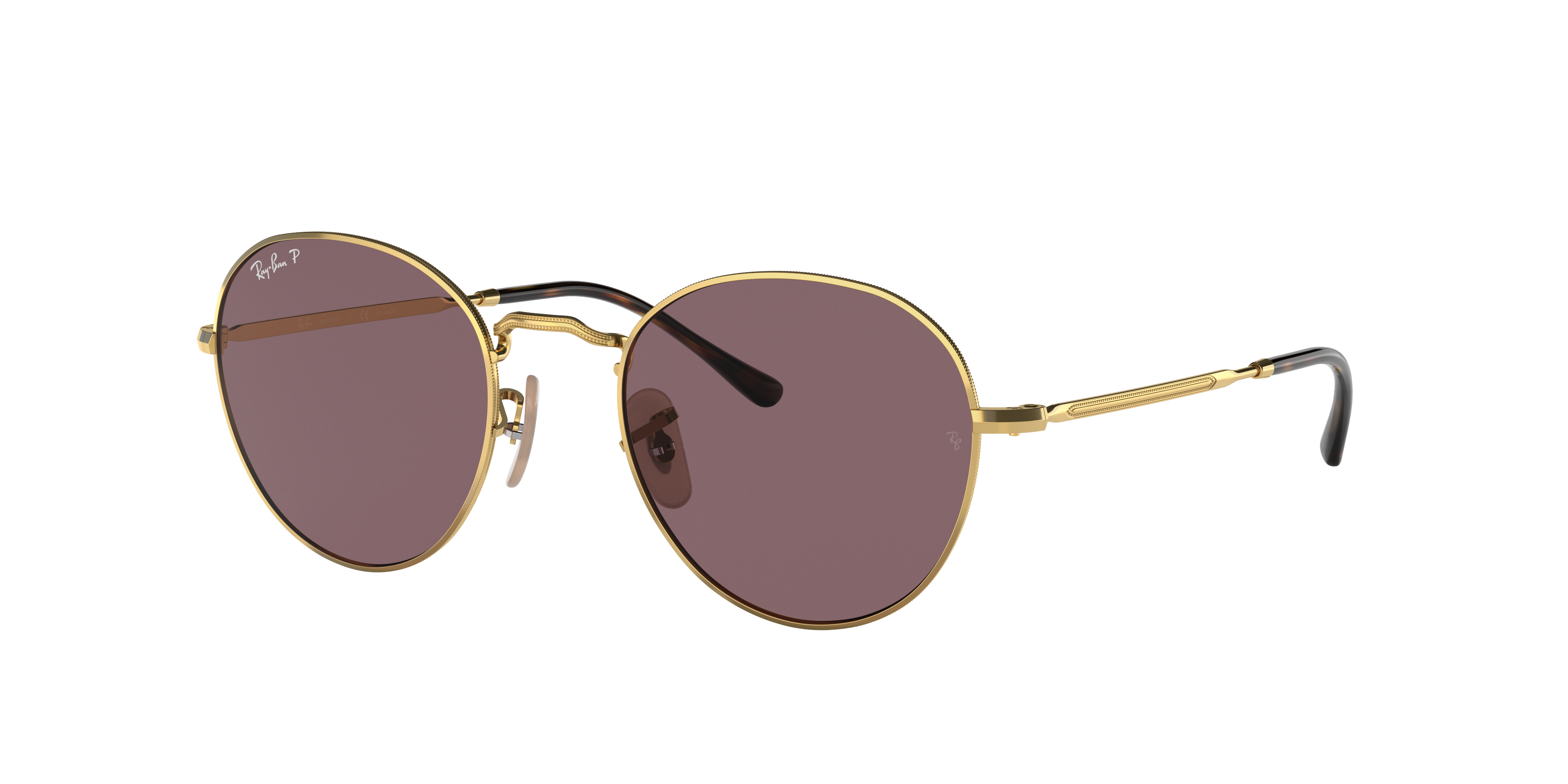 David Sunglasses in Gold and Violet | Ray-Ban®