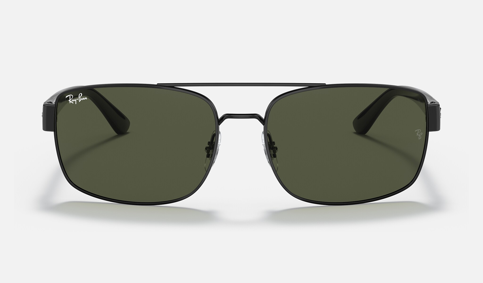 Ray-Ban 0RB3687 RB3687 Polished Black SUN Front
