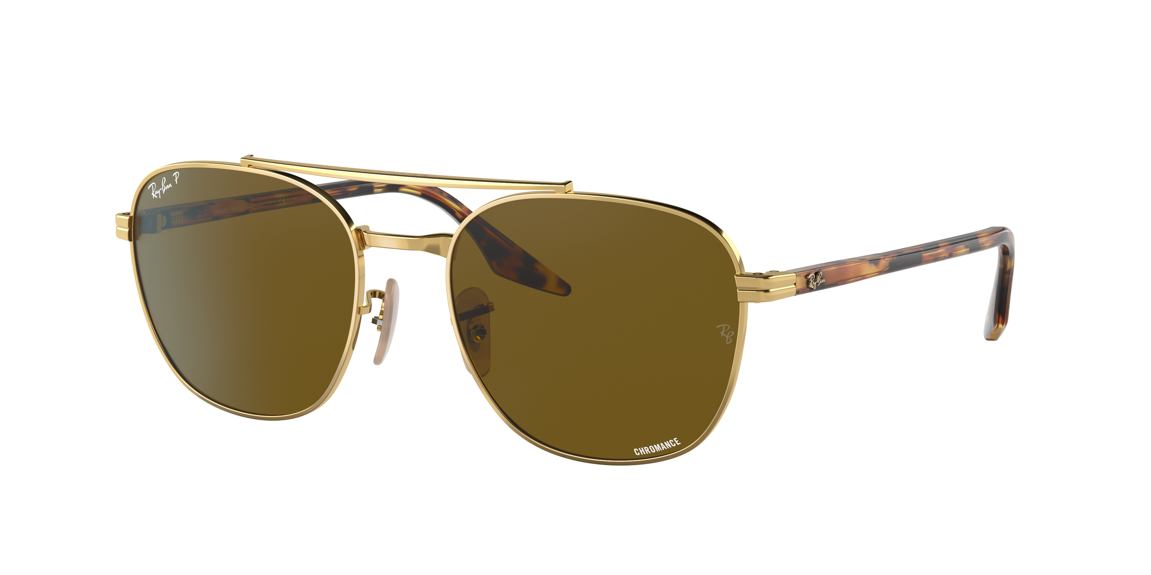 Rb3688 Chromance Sunglasses in Gold and Brown | Ray-Ban®