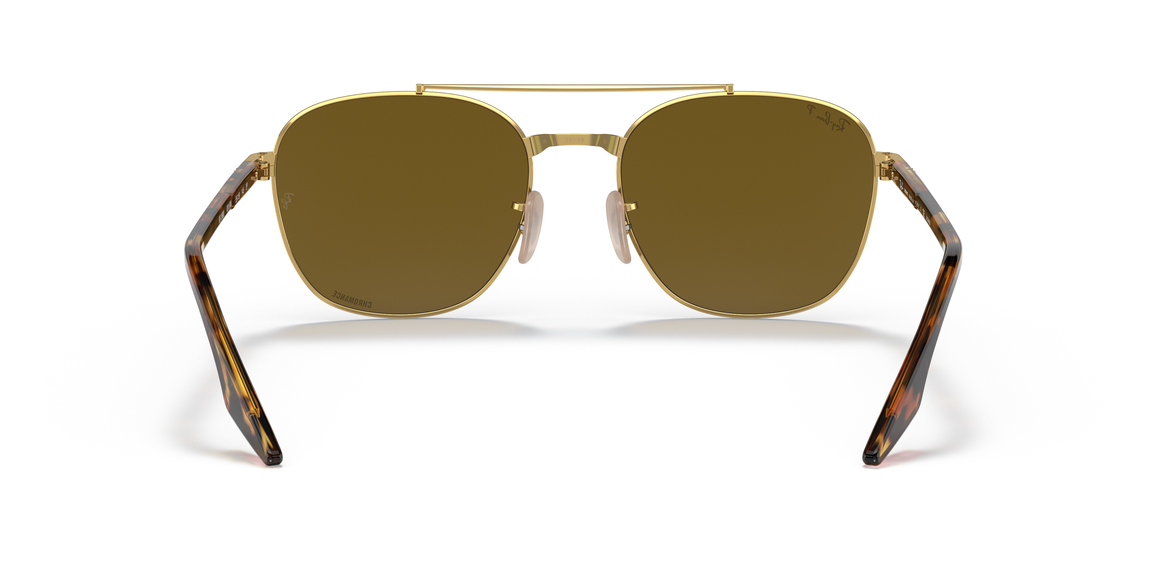 ray ban chromance brown