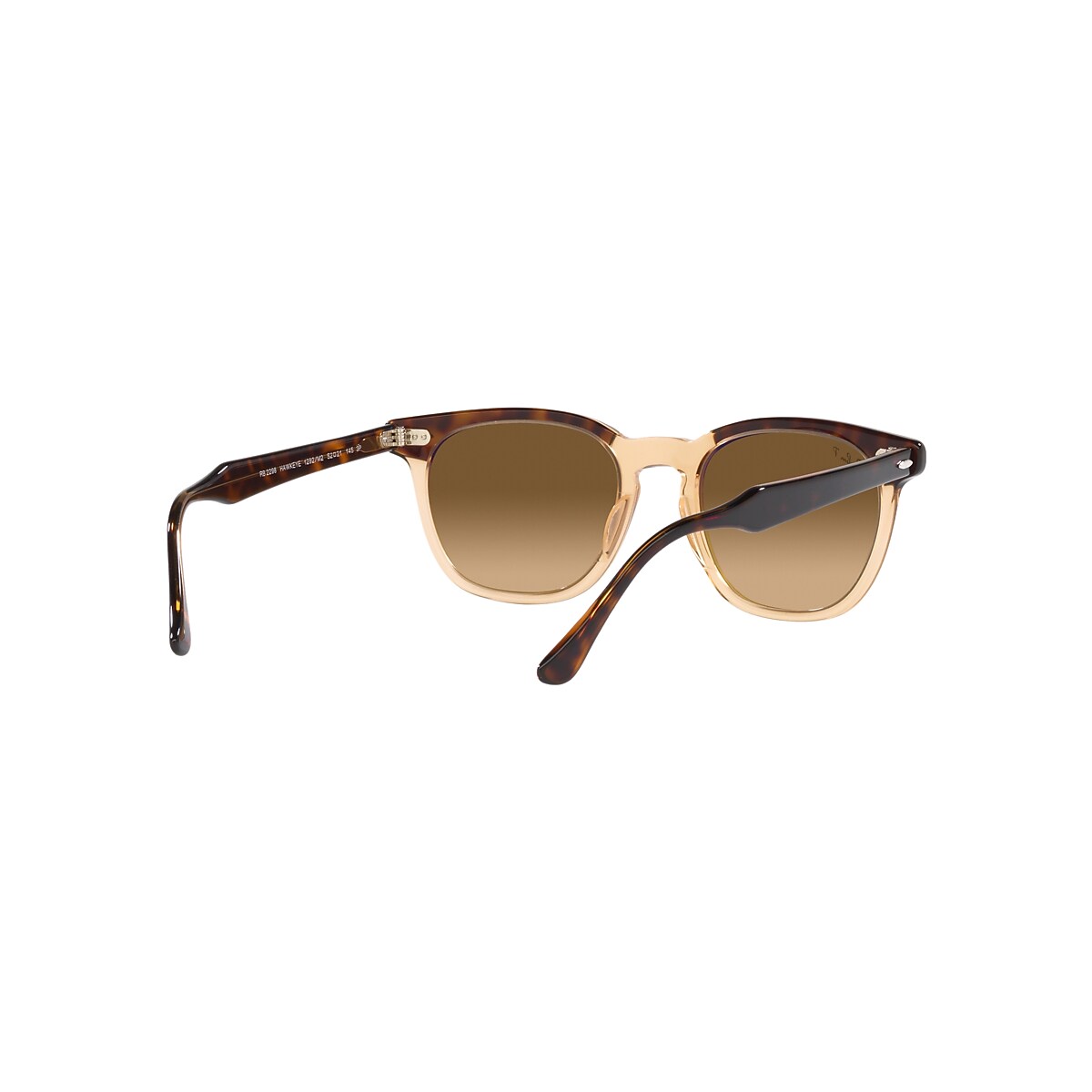 Ray-Ban Sunglasses Hawkeye Havana On Transparent Brown Frame Brown Lenses