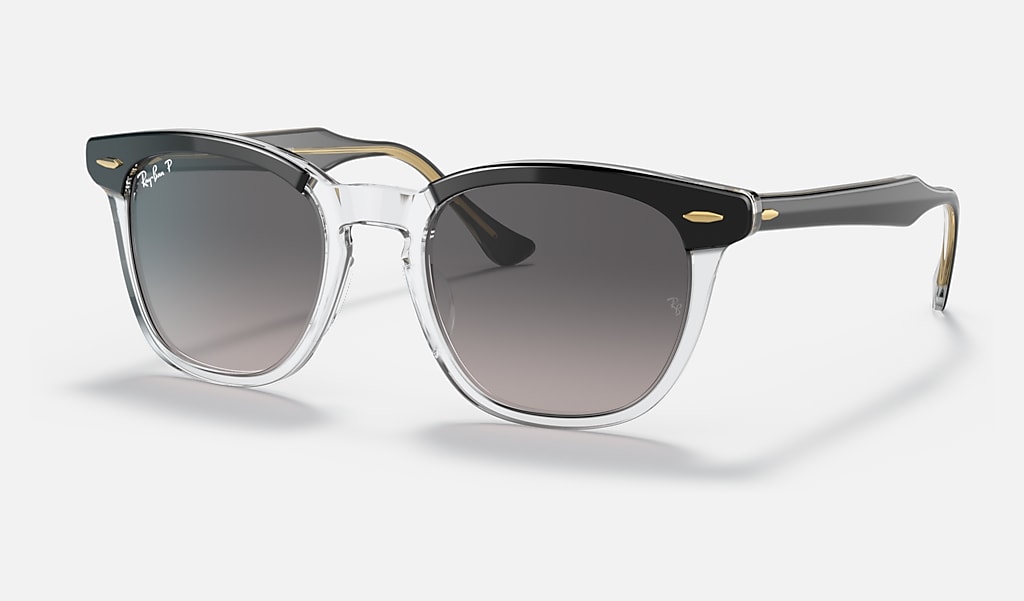 Hawkeye Sunglasses in Black On Transparent and Grey | Ray-Ban®