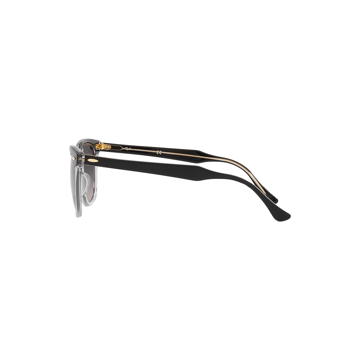 HAWKEYE Sunglasses in Black On Transparent and Grey - RB2298