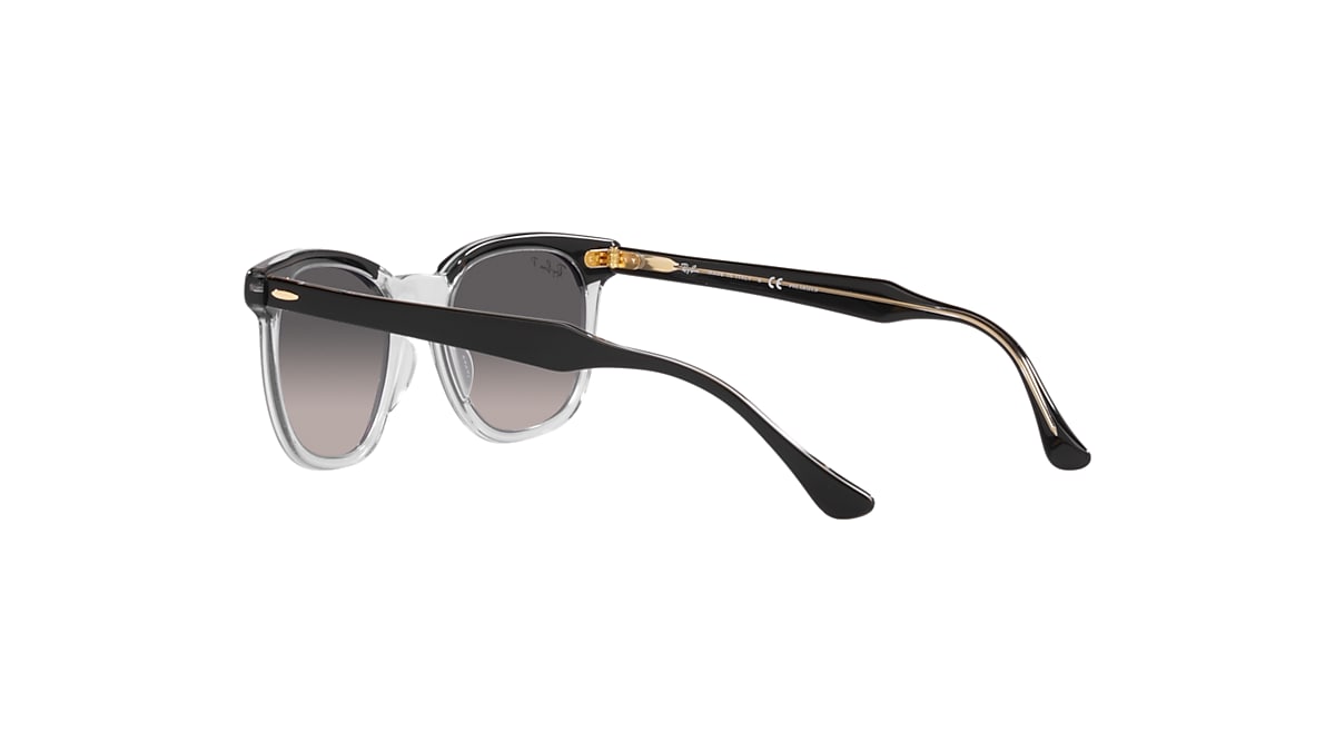 HAWKEYE Sunglasses in Black On Transparent and Grey - RB2298