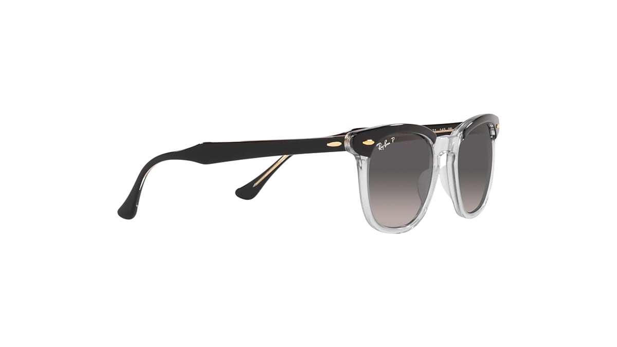 HAWKEYE Sunglasses in Black On Transparent and Grey - RB2298