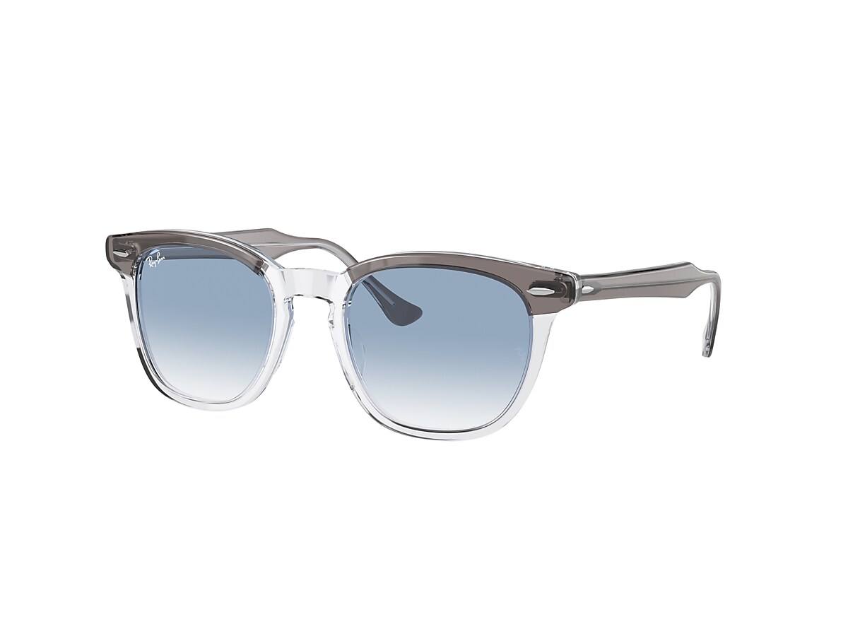 HAWKEYE Sunglasses in Grey On Transparent and Blue - RB2298 | Ray 