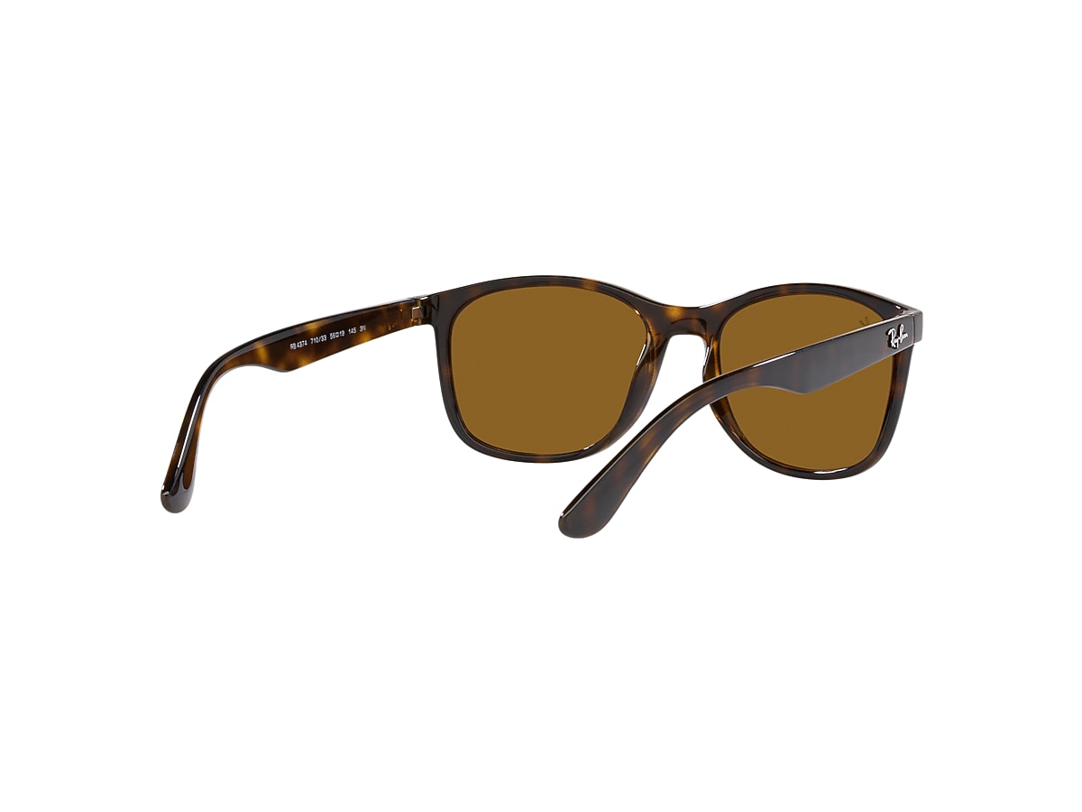 Brand new ray ban sunglasses brown/Havana rb4374 Amazon.com: Ray-Ban RB4374 Square Shaped Non-Polarized  main image 3