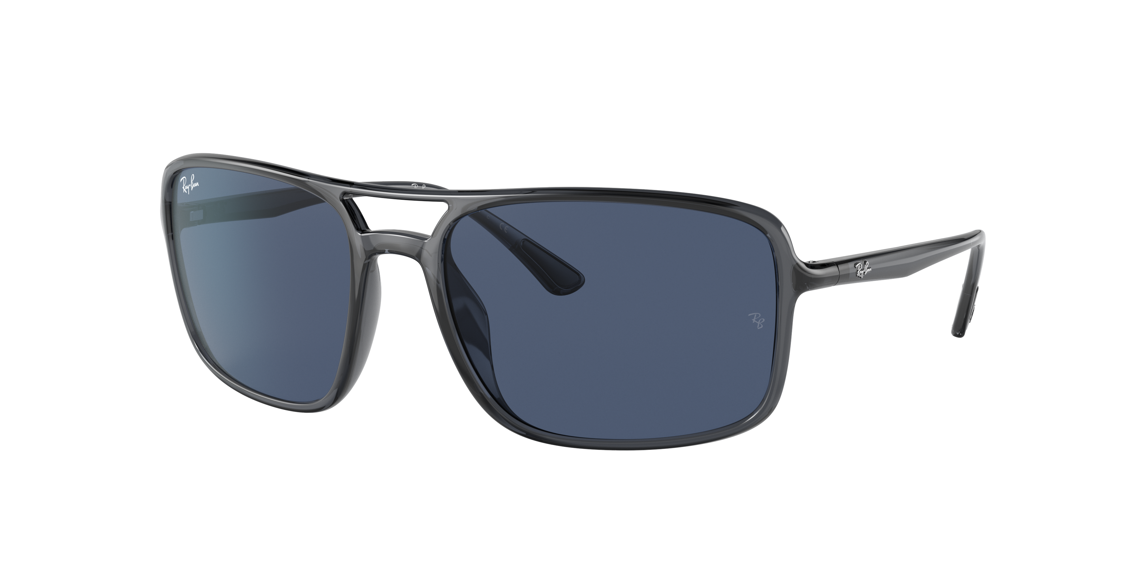 Speeltoestellen bank Nauwgezet Rb4375 Sunglasses in Transparent Grey and Blue | Ray-Ban®