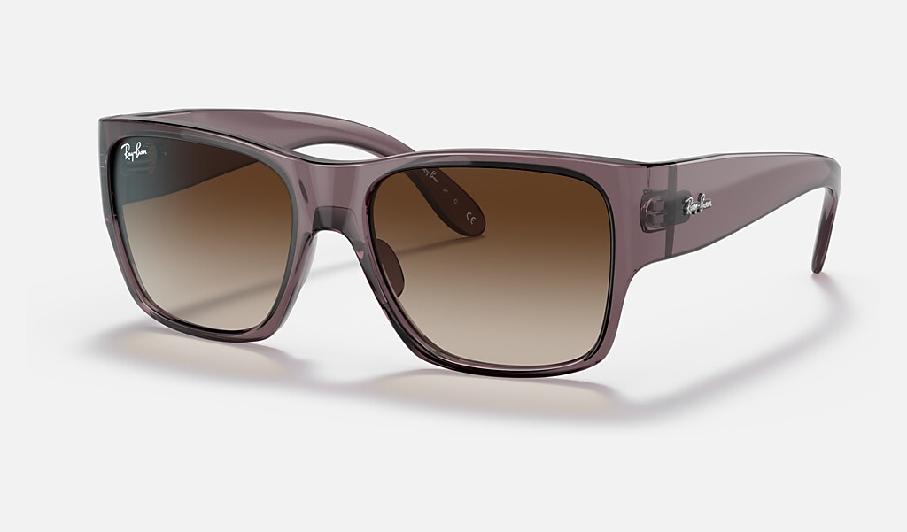 Nomad Kids Sunglasses in Transparent Dark Brown and Brown | Ray-Ban®