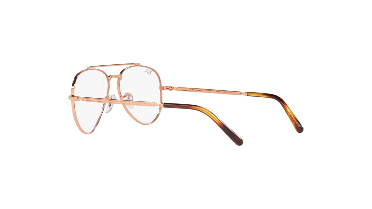 NEW AVIATOR OPTICS Eyeglasses with Rose Gold Frame RB3625V Ray