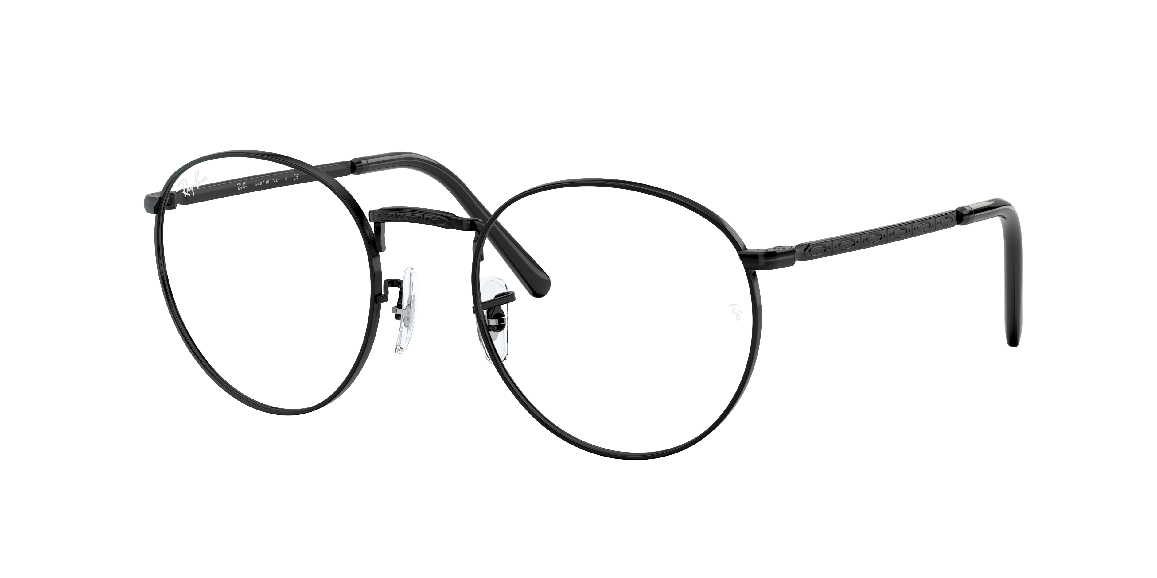 New Round Optics Eyeglasses with Black Frame | Ray-Ban®