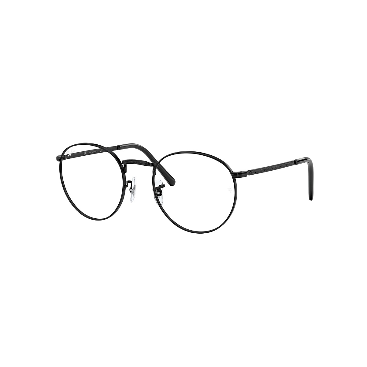 Round frame shop glasses black