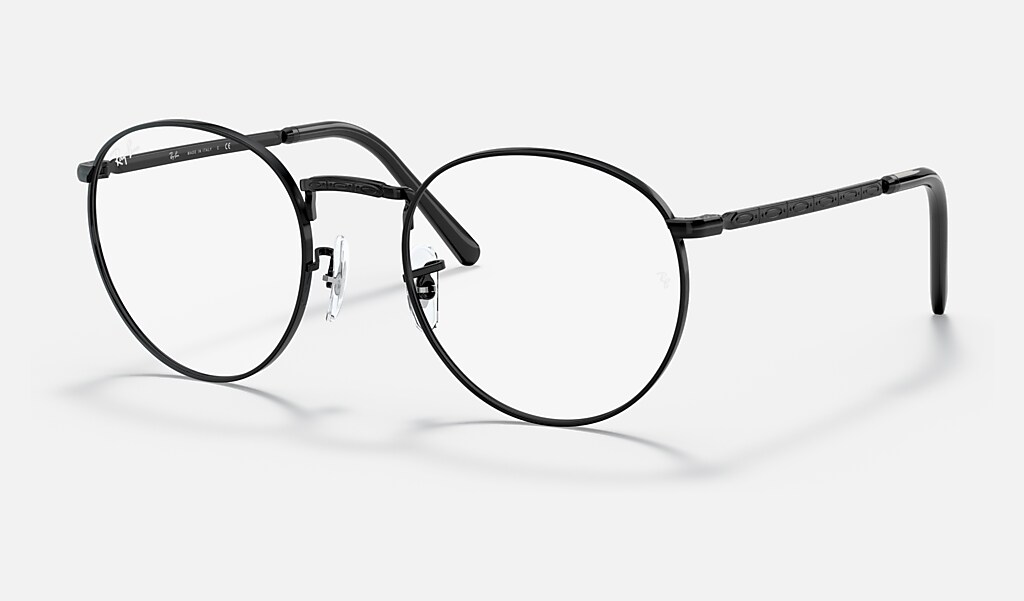 Aanbeveling verkoopplan statisch brillen met New Round Optics montuur Zwart | Ray-Ban®