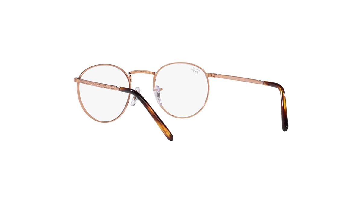 New Round Optics Eyeglasses with Rose Gold Frame | Ray-Ban®