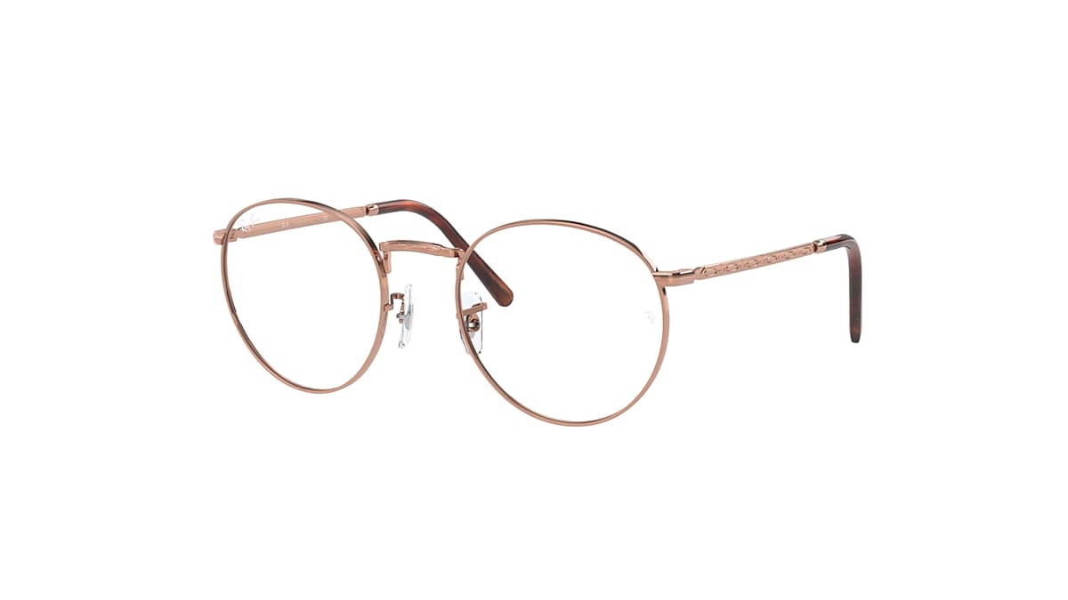 NEW ROUND OPTICS Eyeglasses with Rose Gold Frame - RB3637V
