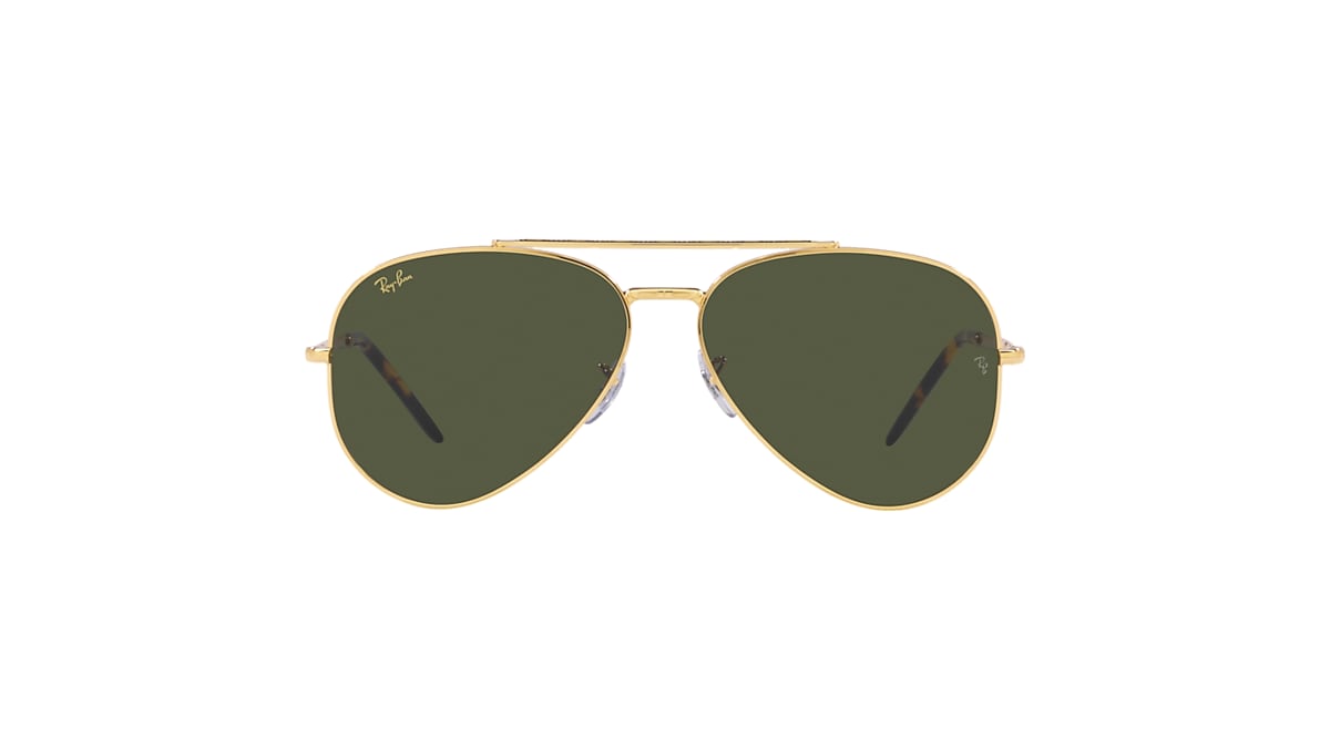 NEW AVIATOR Sunglasses in Gold and Green - RB3625 | Ray-Ban® US