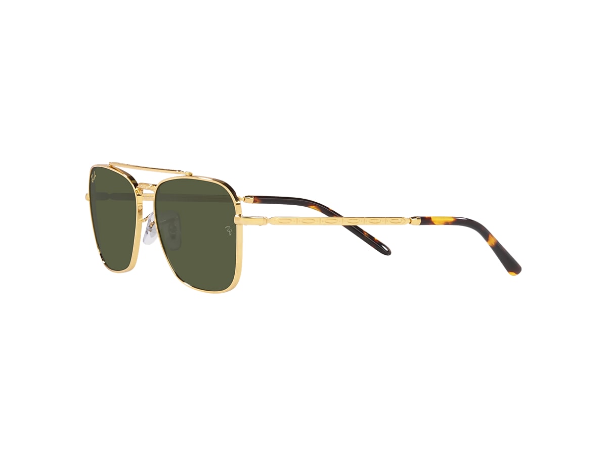 NEW CARAVAN Sunglasses in Gold and Green - RB3636 | Ray-Ban® US