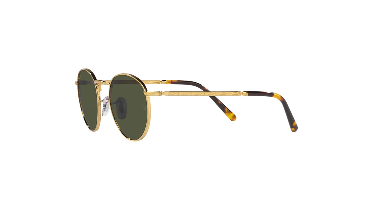 NEW ROUND Sunglasses in Gold and Green - RB3637 | Ray-Ban® CA