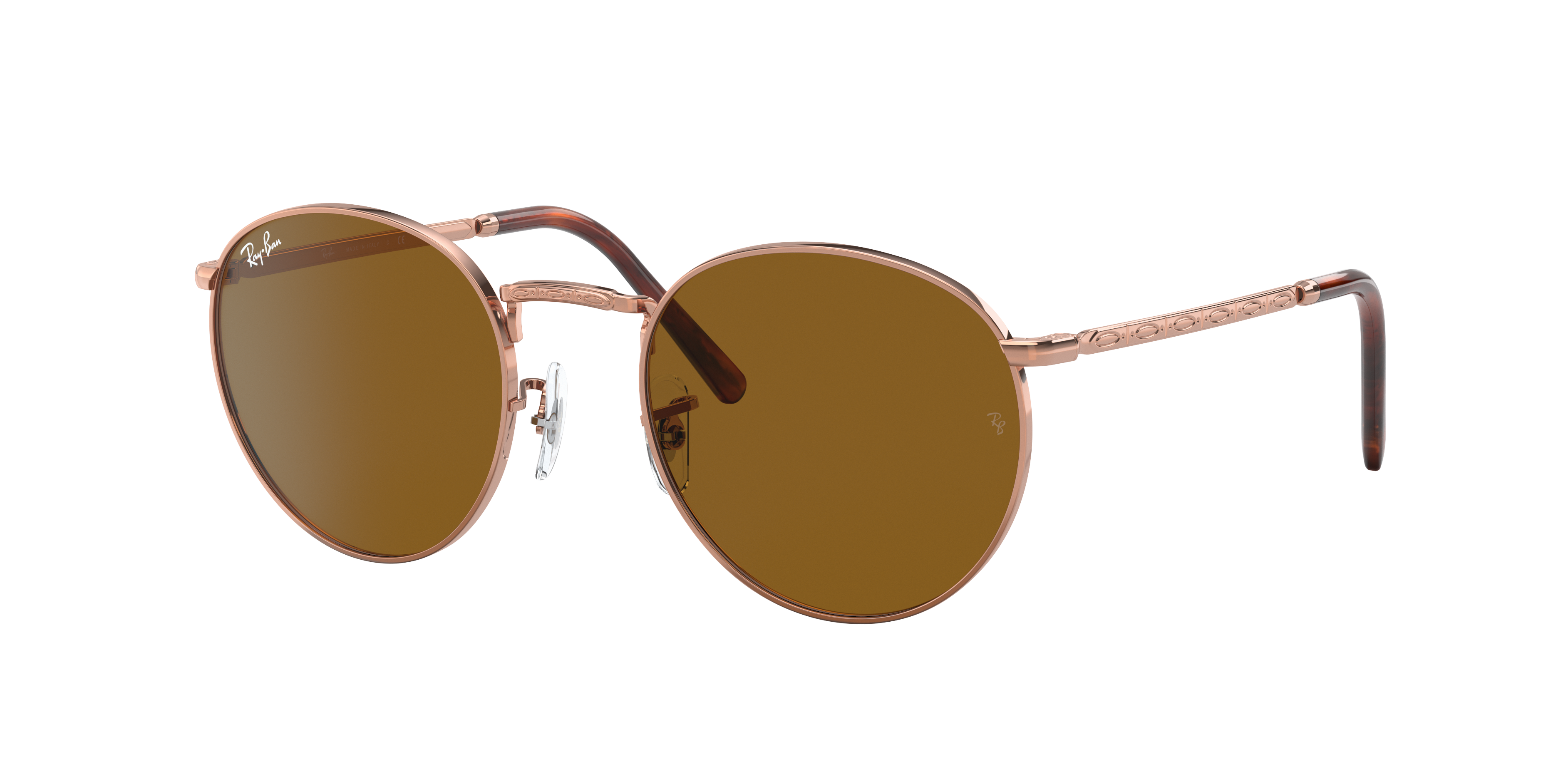 New Round in Rose Gold and Brown | Ray-Ban®