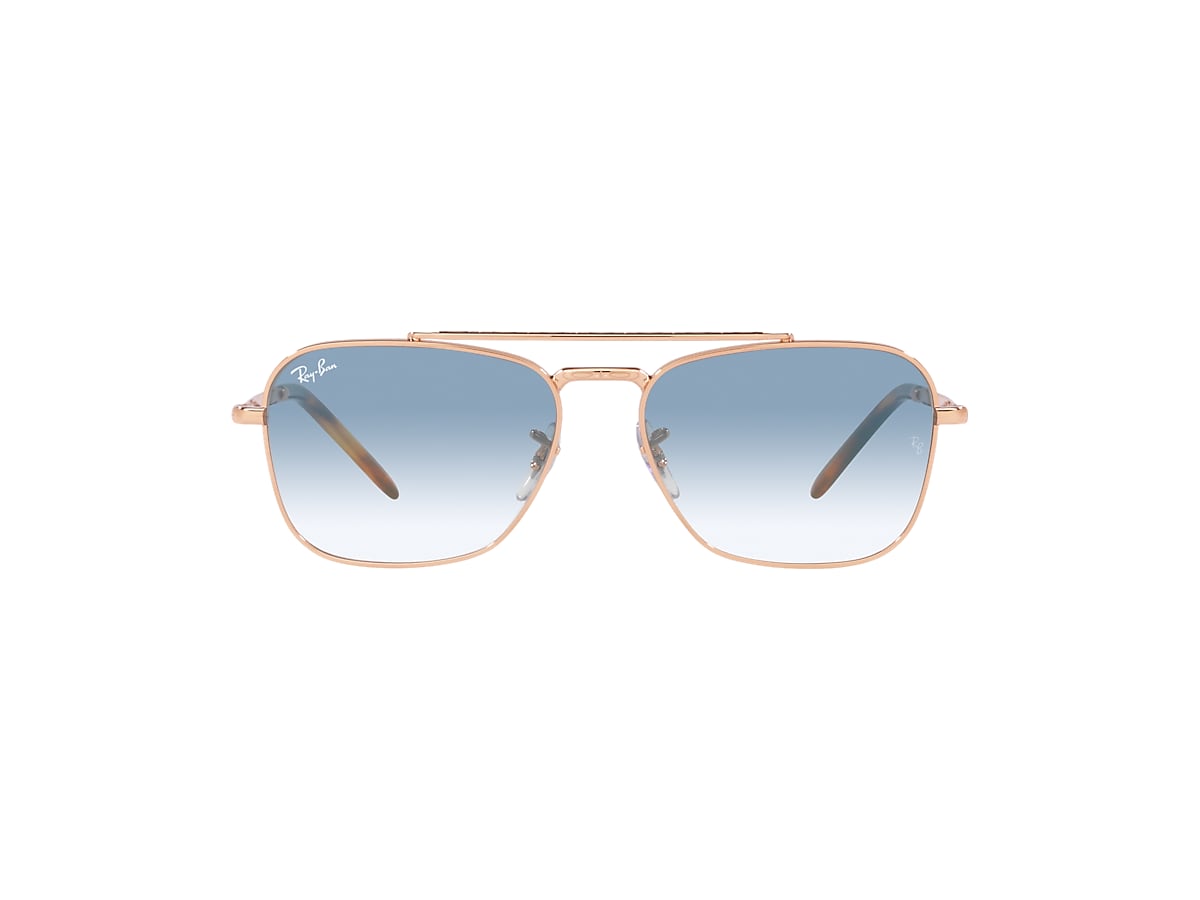 NEW CARAVAN Sunglasses in Rose Gold and Blue - RB3636 | Ray-Ban® US