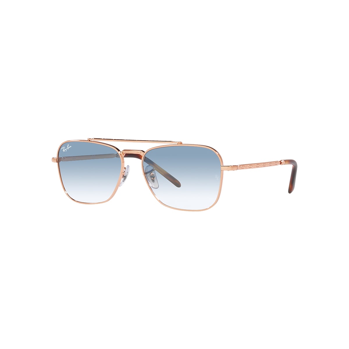 NEW CARAVAN Sunglasses in Rose Gold and Light Blue - RB3636 NEW CARAVAN Sunglasses in Rose Gold and Light Blue - RB3636