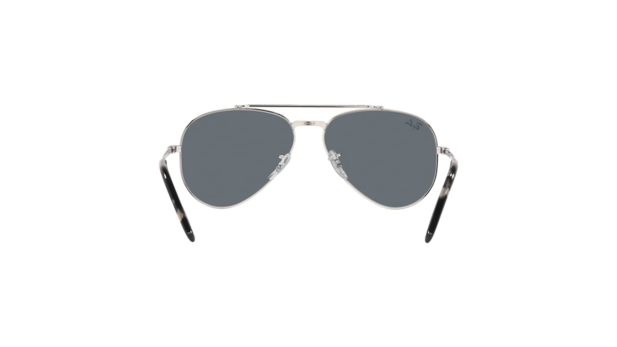 NEW AVIATOR Sunglasses in Silver and Blue - RB3625 | Ray-Ban® US