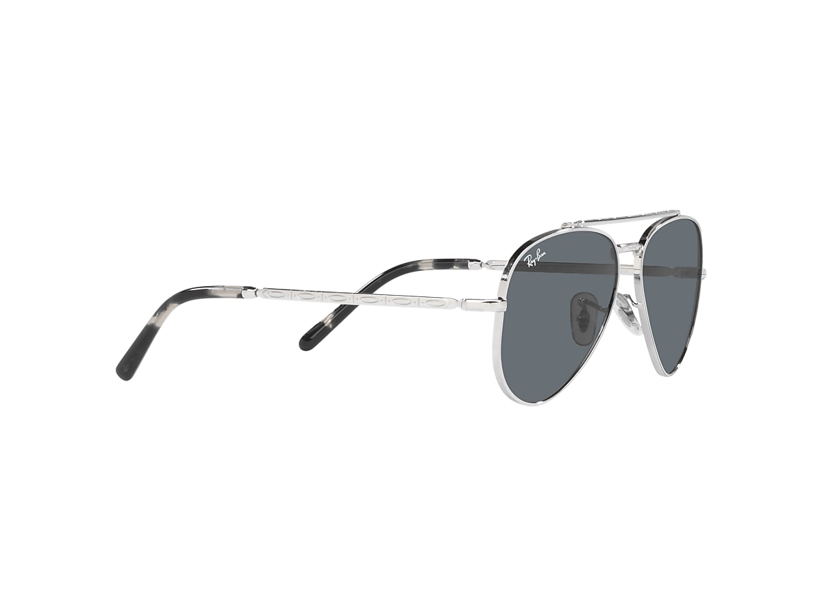 NEW AVIATOR Sunglasses in Silver and Blue - RB3625 | Ray-Ban® US