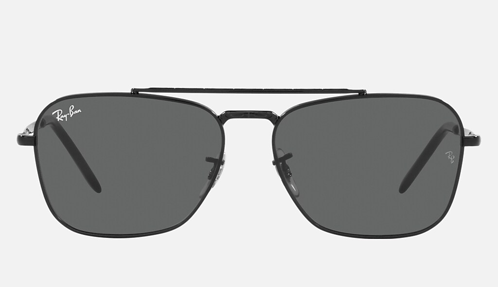 New Caravan Sunglasses in Black and Grey | Ray-Ban®