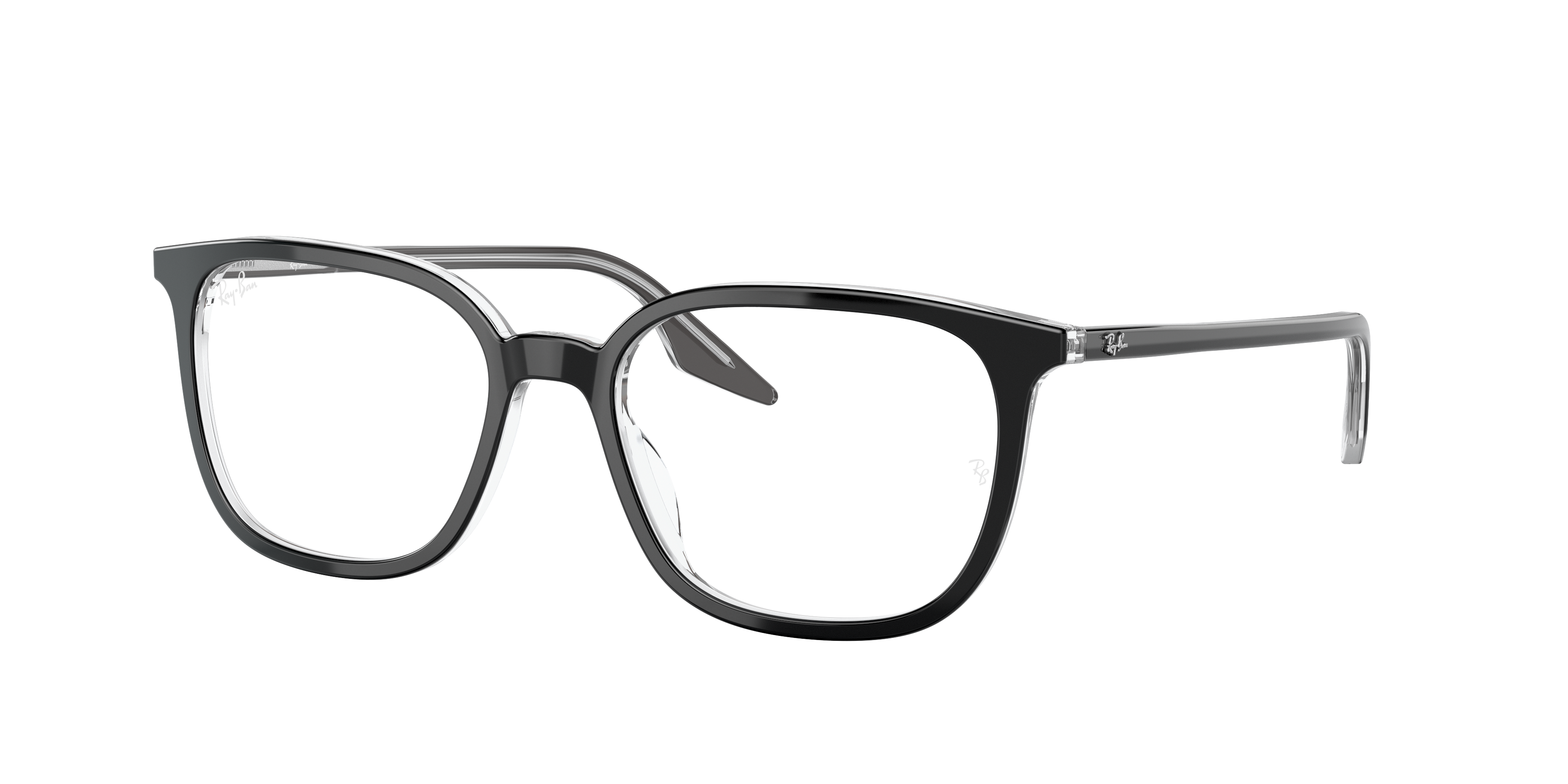Rb5362 Optics Eyeglasses with Black On Transparent Frame | Ray-Ban®