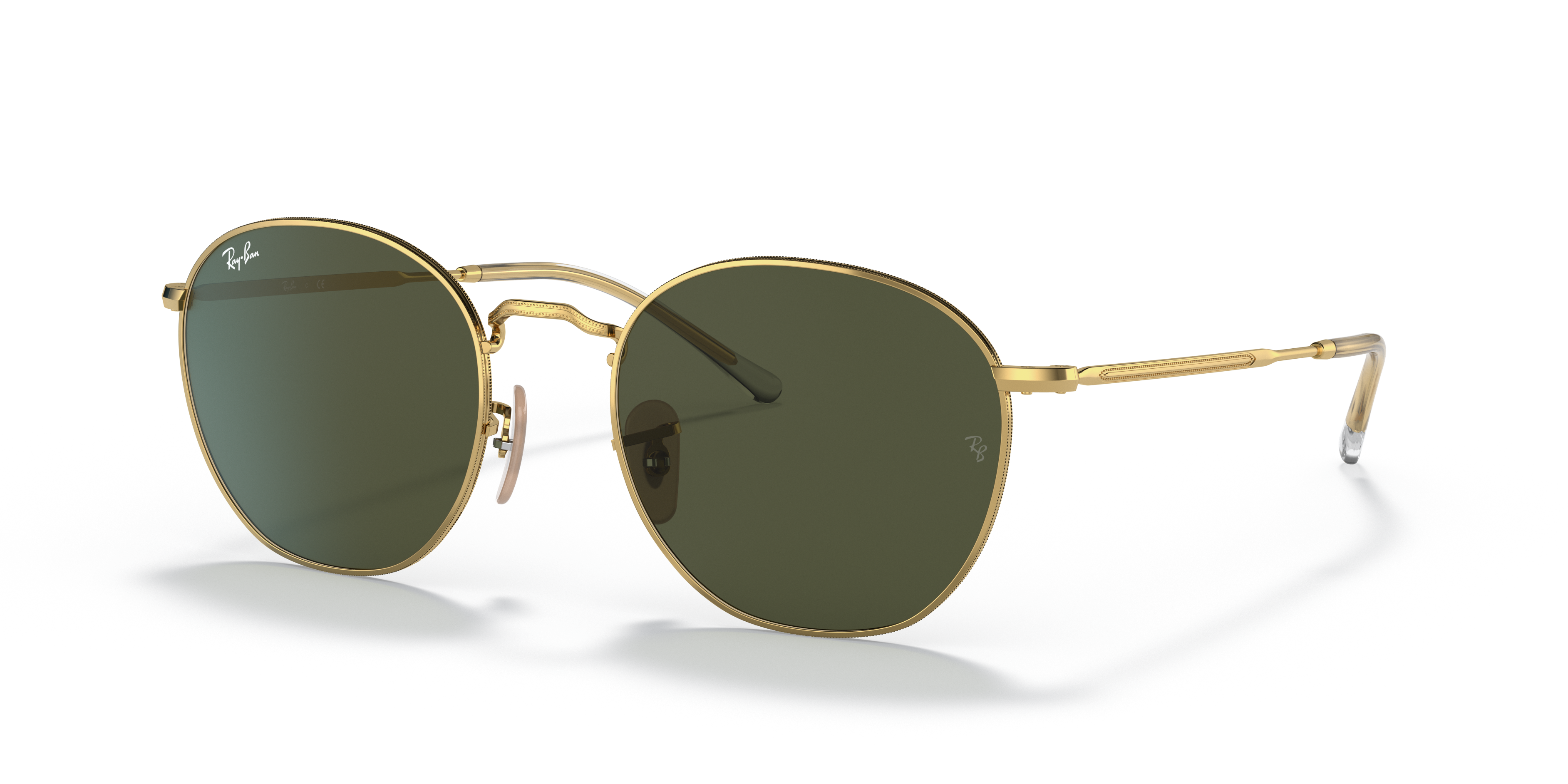 ray ban green and gold