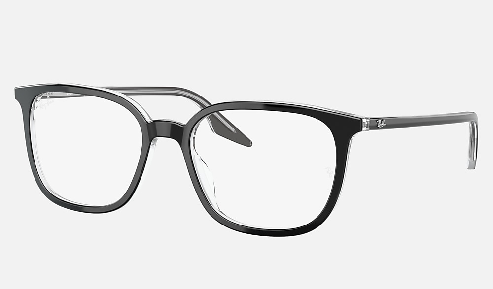 RB5406 OPTICS Eyeglasses with Black On Transparent Frame - RB5406F