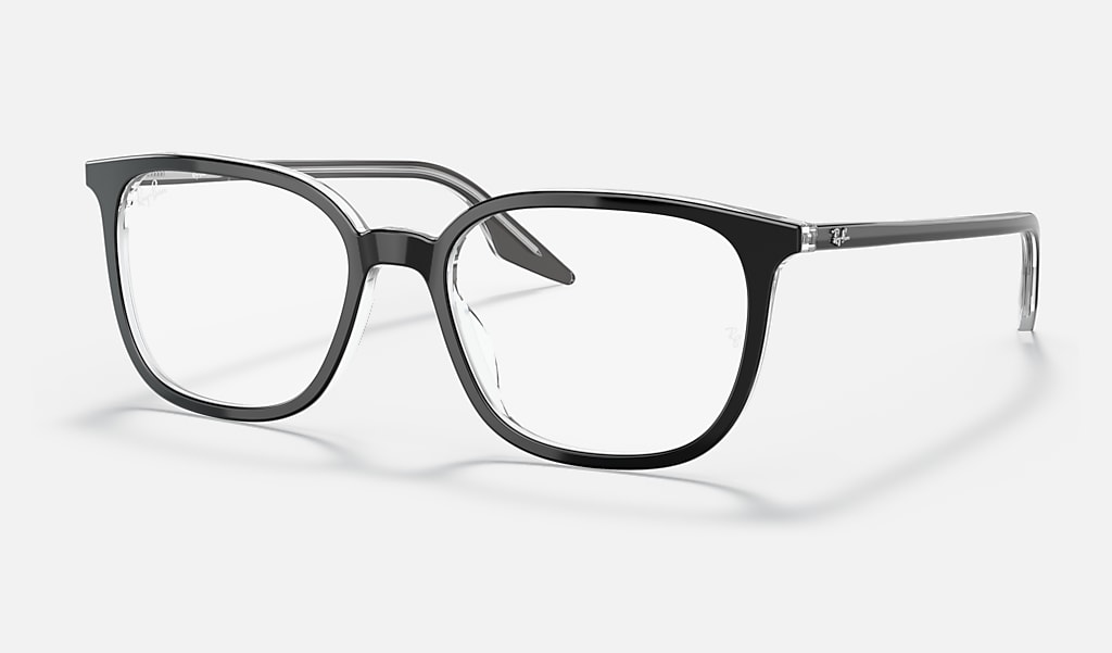 Rb5406 Optics Eyeglasses with Black On Transparent Frame | Ray-Ban®