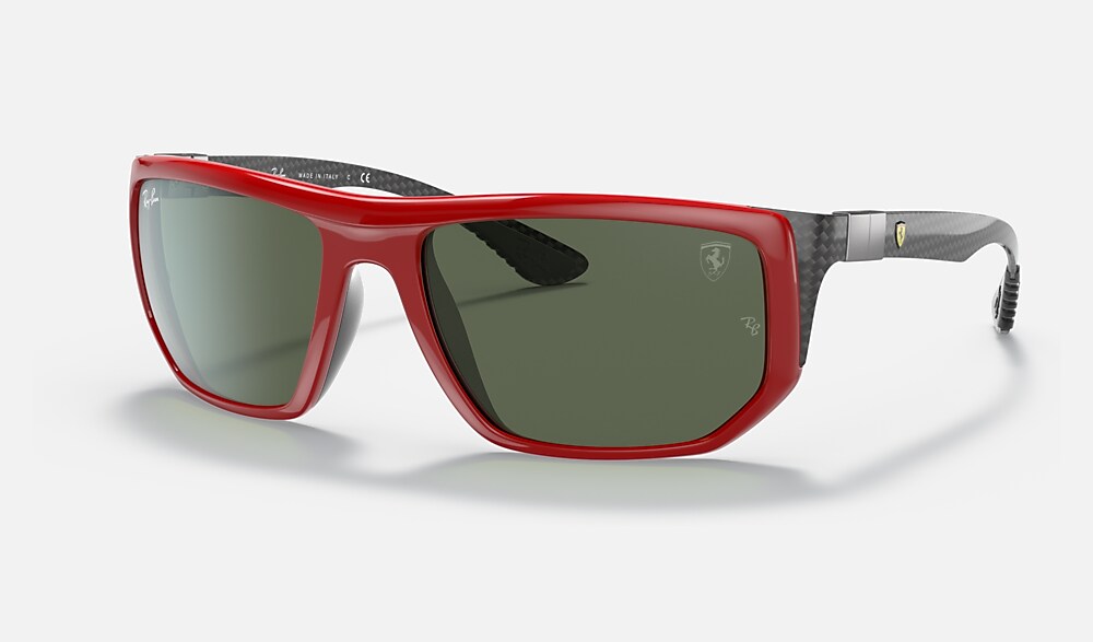 Rb8361m Scuderia Ferrari Collection Sunglasses in Red and Dark Green | Ray- Ban®