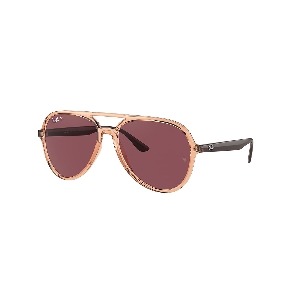 RB4376 Sunglasses in Transparent Brown and Violet - RB4376F | Ray 