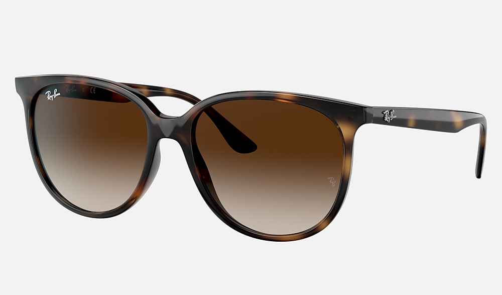 小物 0RB4378F RB4378 Sunglasses in Havana and Gradient Brown - RB4378F