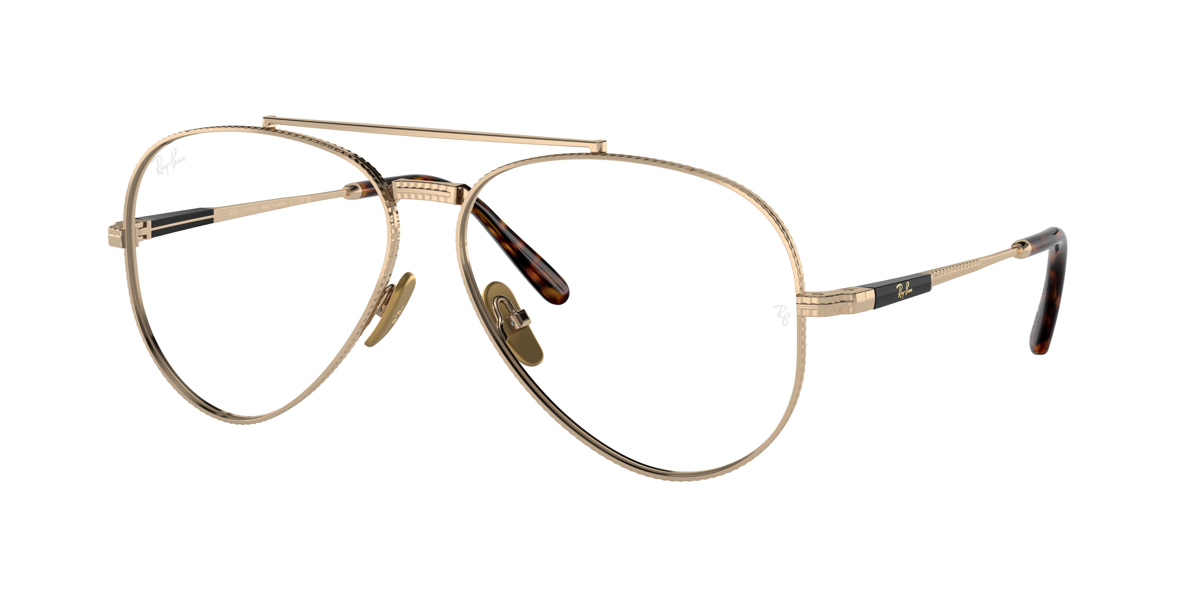 ray ban titanium eyeglass frames