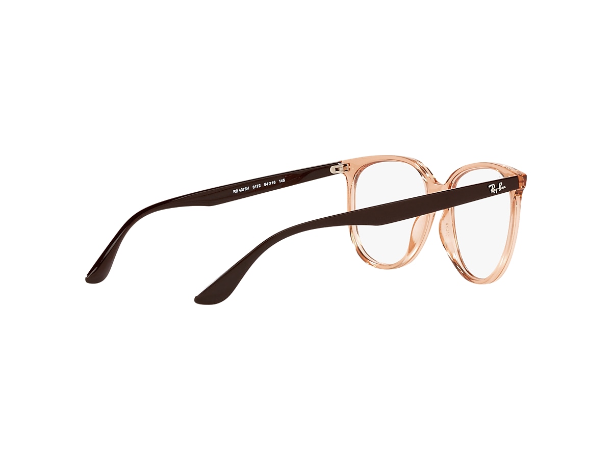 RB4378V OPTICS Eyeglasses with Transparent Brown Frame - RB4378VF