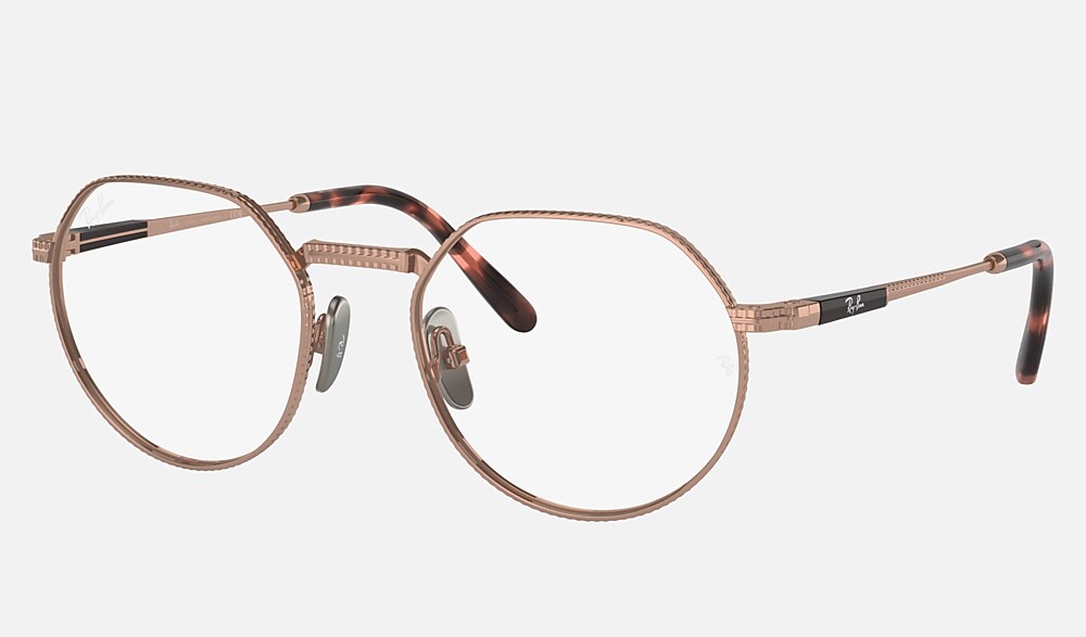JACK II TITANIUM OPTICS Eyeglasses with Rose Gold Frame - RB8265V