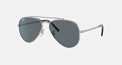 NEW AVIATOR Sunglasses in Silver and Blue - RB3625 | Ray-Ban® display picture 1