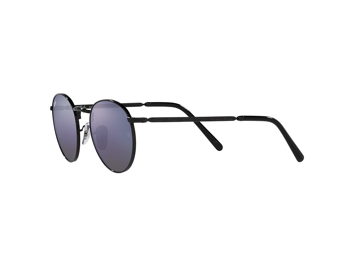 NEW ROUND Sunglasses in Black and Green Mirror Blue - RB3637 NEW ROUND Sunglasses in Black and Green Mirror Blue - RB3637
