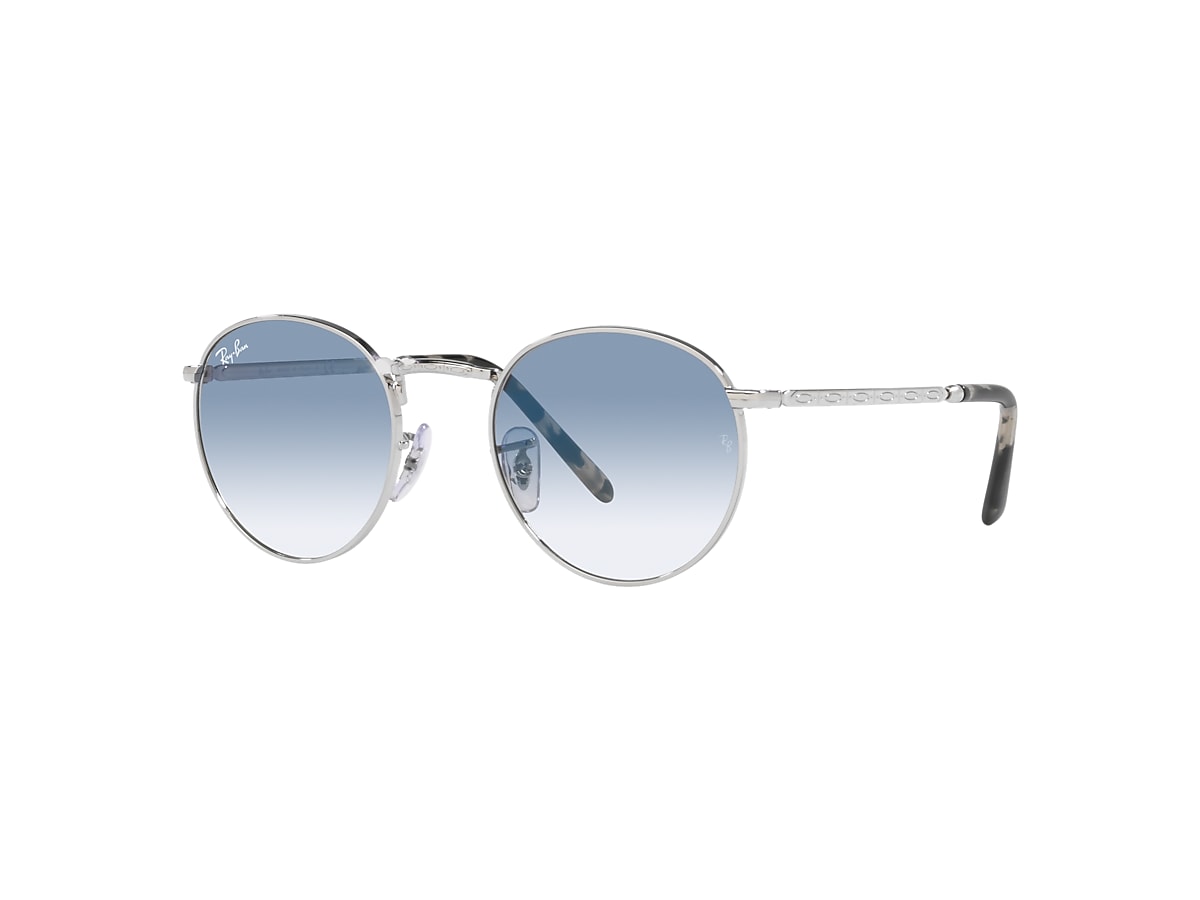 NEW ROUND Sunglasses in Silver and Blue - RB3637 | Ray-Ban® EU