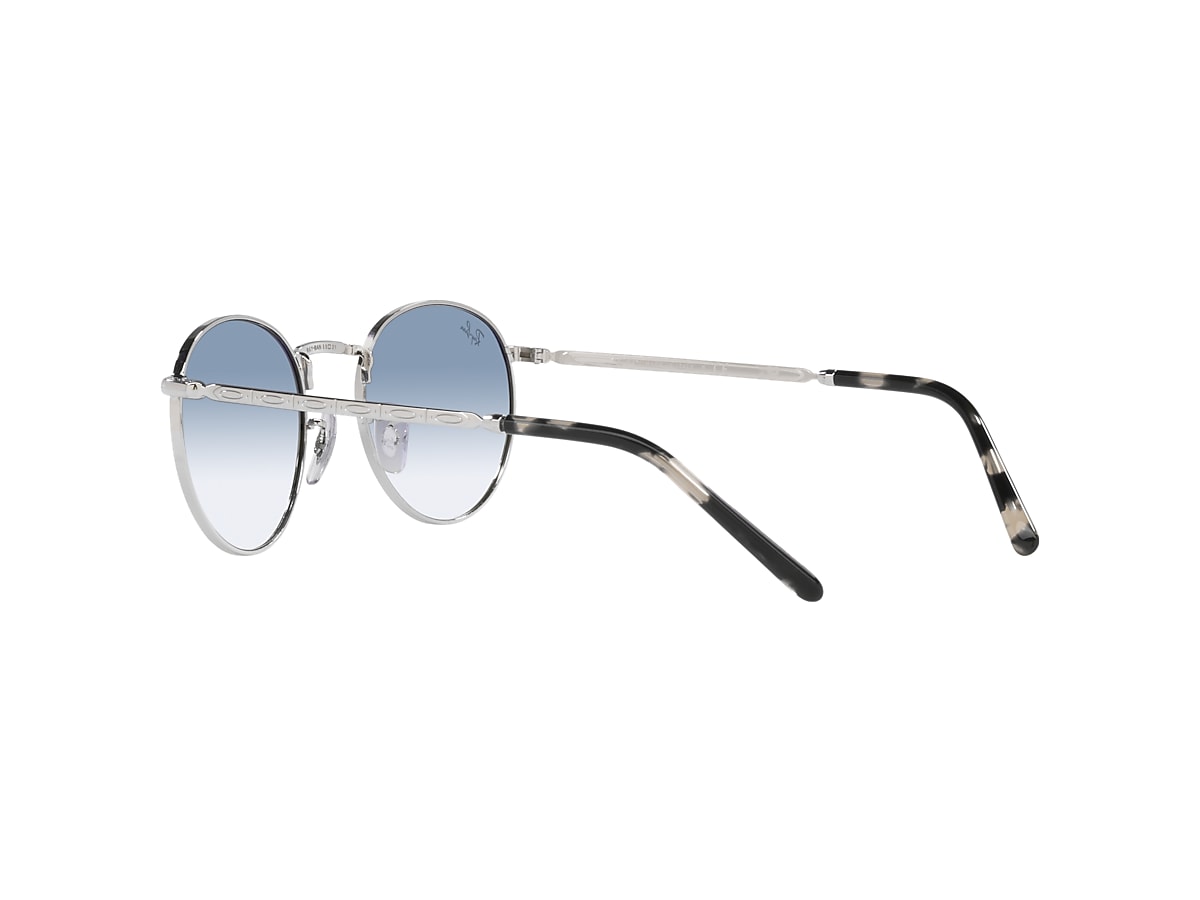 NEW ROUND Sunglasses in Silver and Blue - RB3637 | Ray-Ban® EU