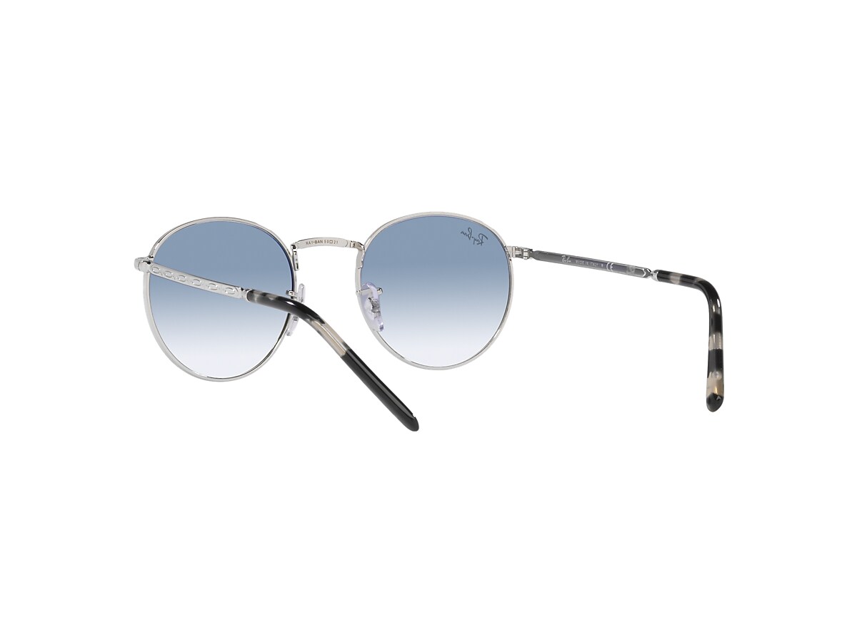 NEW ROUND Sunglasses in Silver and Blue - RB3637 | Ray-Ban® EU