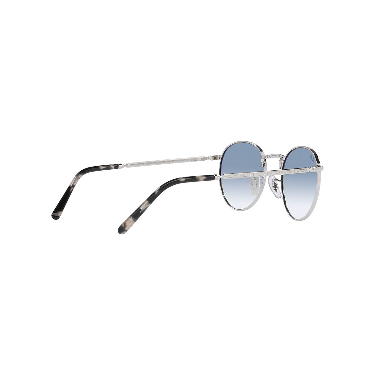 NEW ROUND Sunglasses in Silver and Clear Gradient Blue NEW ROUND Sunglasses in Silver and Clear Gradient Blue