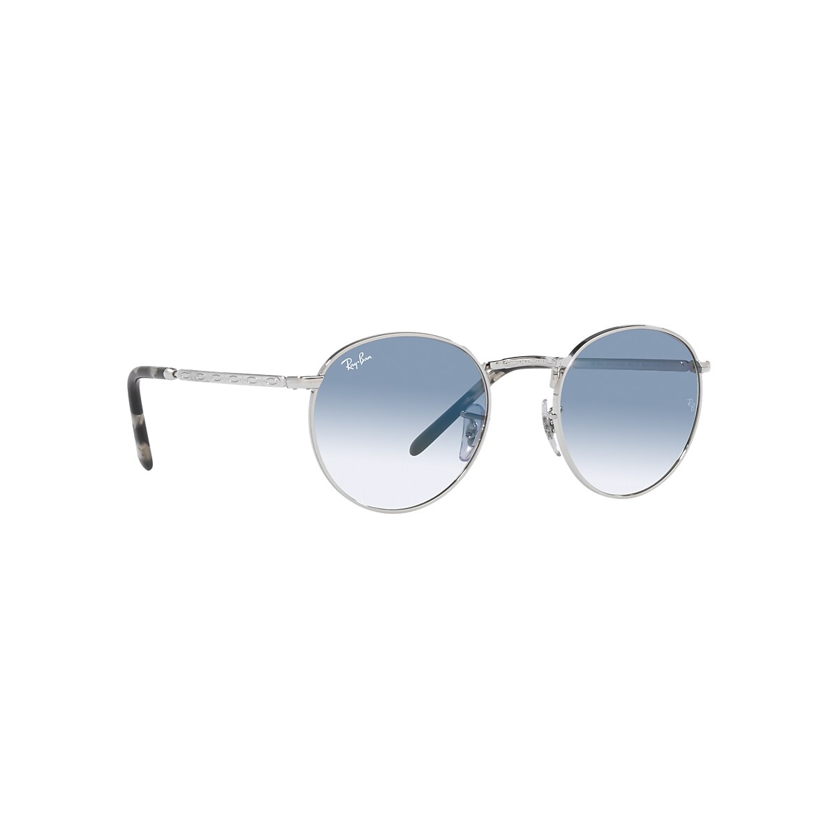 NEW ROUND Sunglasses in Silver and Blue - RB3637 | Ray-Ban® EU