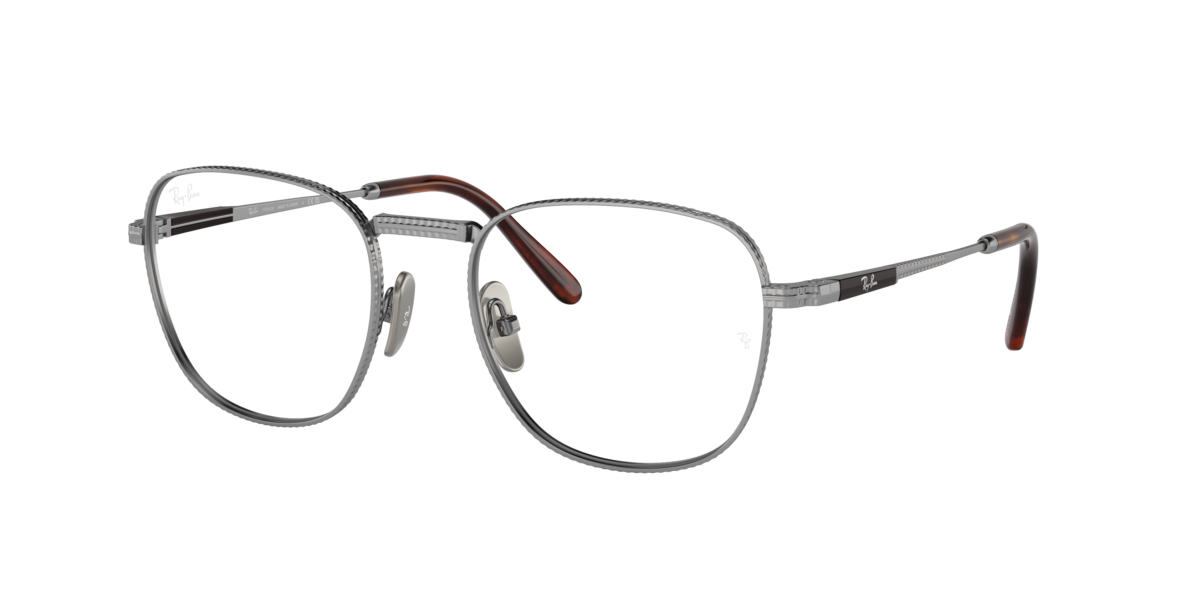 Frank Ii Titanium Optics Eyeglasses with Silver Frame | Ray-Ban®