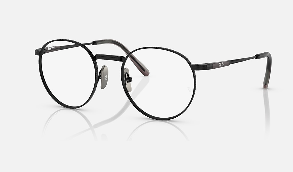 Round Ii Titanium Optics Eyeglasses with Black Frame | Ray-Ban®