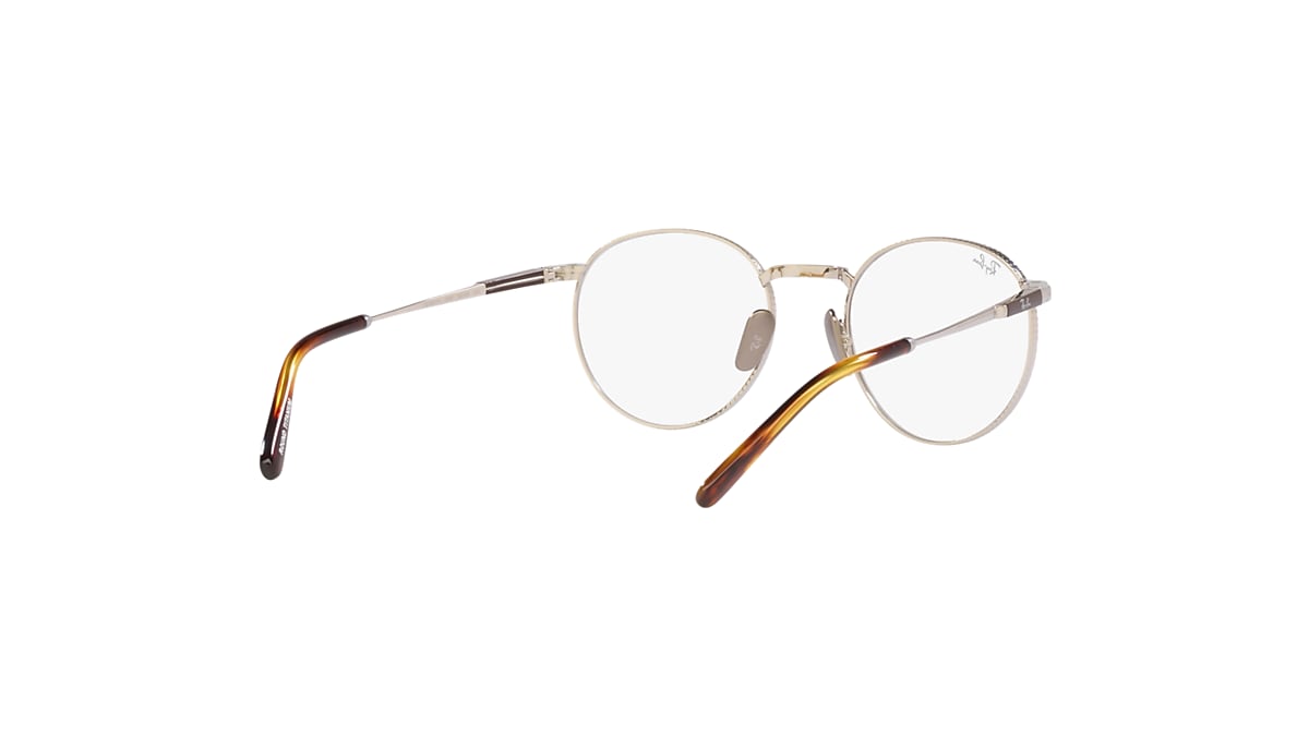 ROUND II TITANIUM OPTICS Eyeglasses with Silver Frame - RB8237V 